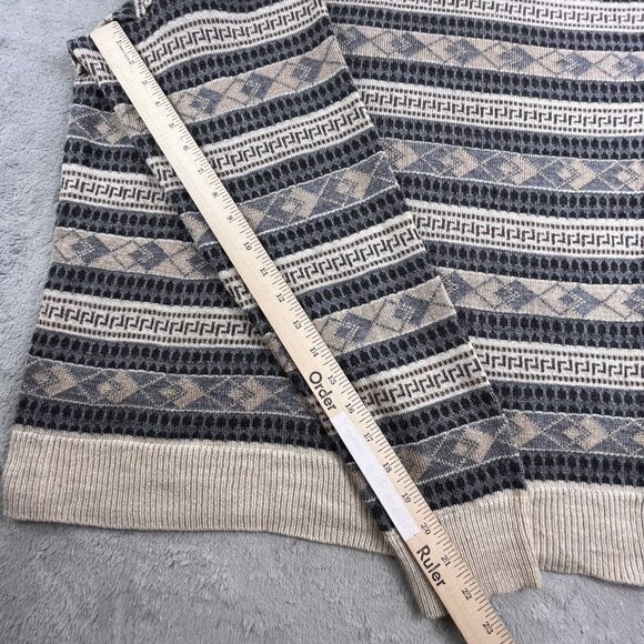 VTG Jantzen Classics Sweater Mens XL Aztec Geometric Knit Pullover Crewneck Y2K - Picture 8 of 11